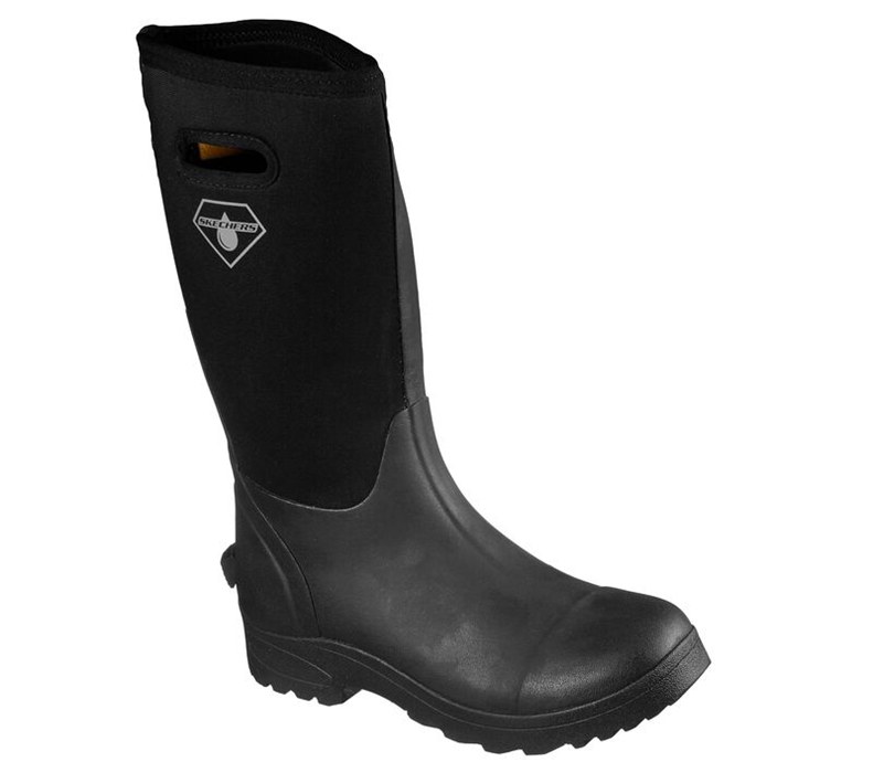 Skechers Herr Svarta Stövlar - Work: Weirton Wp - Sverige (TVUMK-7643)